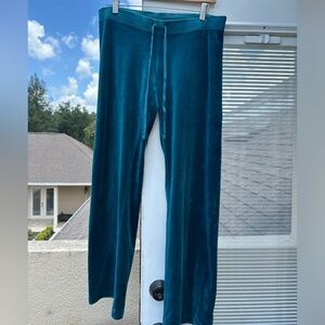 Juicy Couture Blue Velour Pants